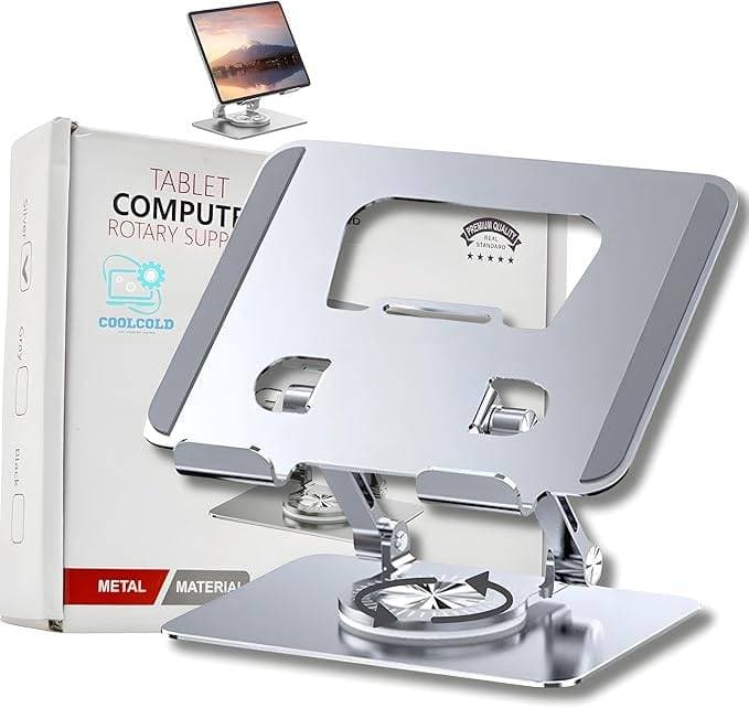 Premium Metal Rotary Adjustable Tablet Laptop Stand